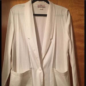 White Rayon/ Blazer